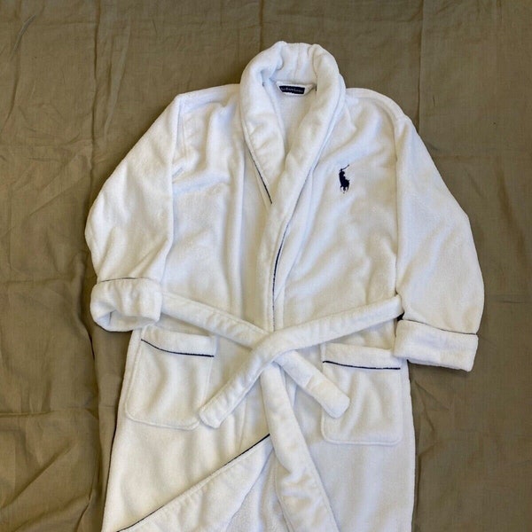 Ralph Lauren Men's White Terry Robe Size OS