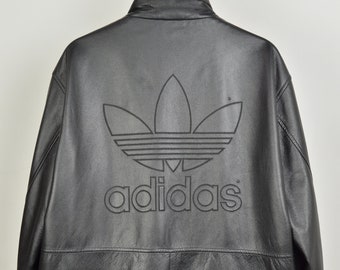 adidas originals leather jacket