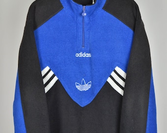 Vintage ADIDAS ORIGINALS Big Logo Hoodie Sweatshirt Navy Blue Large L Vintage ADIDAS ORIGINALS Big Logo Hoodie Sweatshirt Navy Blue Large L