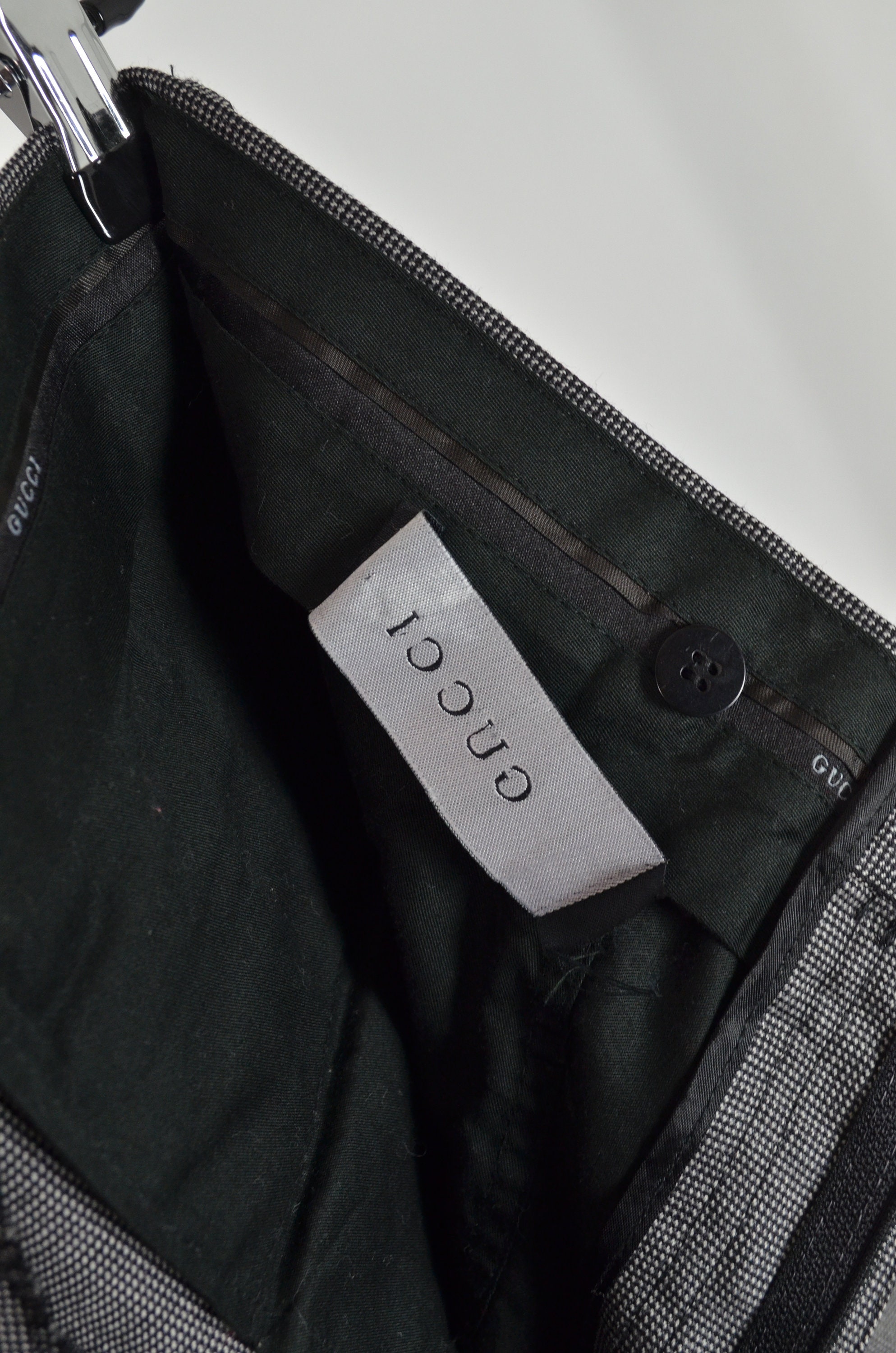 Mens Gucci Formal Check Formals Casual Luxury Trousers Pants Etsy