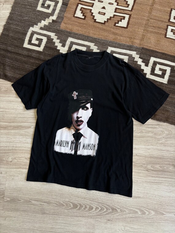 Marilyn Manson Vintage 90s Mens Rock Band T Shirt Size L - Etsy