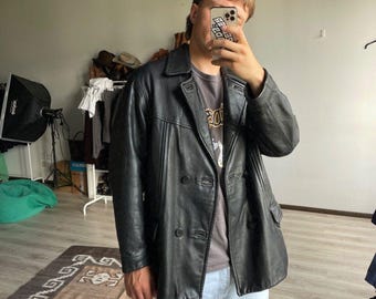 Armani Vintage 90s Black Jacket Doublebreasted, Giorgio