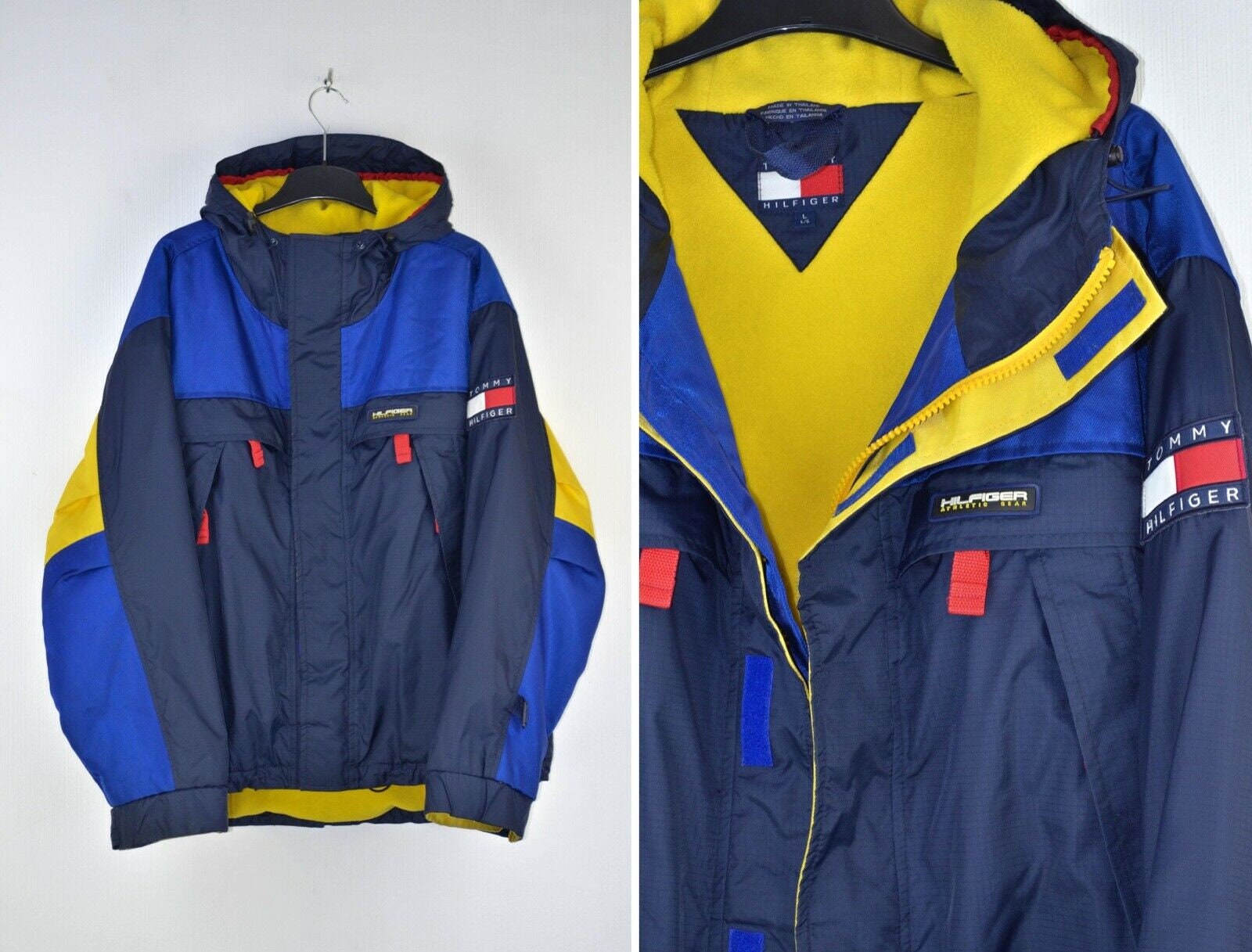 Groet Kauwgom Kaal Buy Tommy Hilfiger 90s Vintage Mens Fleece Insulated Winter Parka Online in  India - Etsy