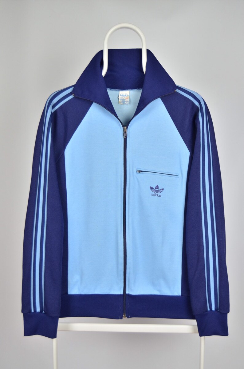 Men's RARE Adidas Originals Made in France Vintage 80s 90s Retro Track Suit Top Jacket Size M Men's RARE Adidas Originals Made in France Vintage 80s 90s Retro Track Suit Top Jacket Size M