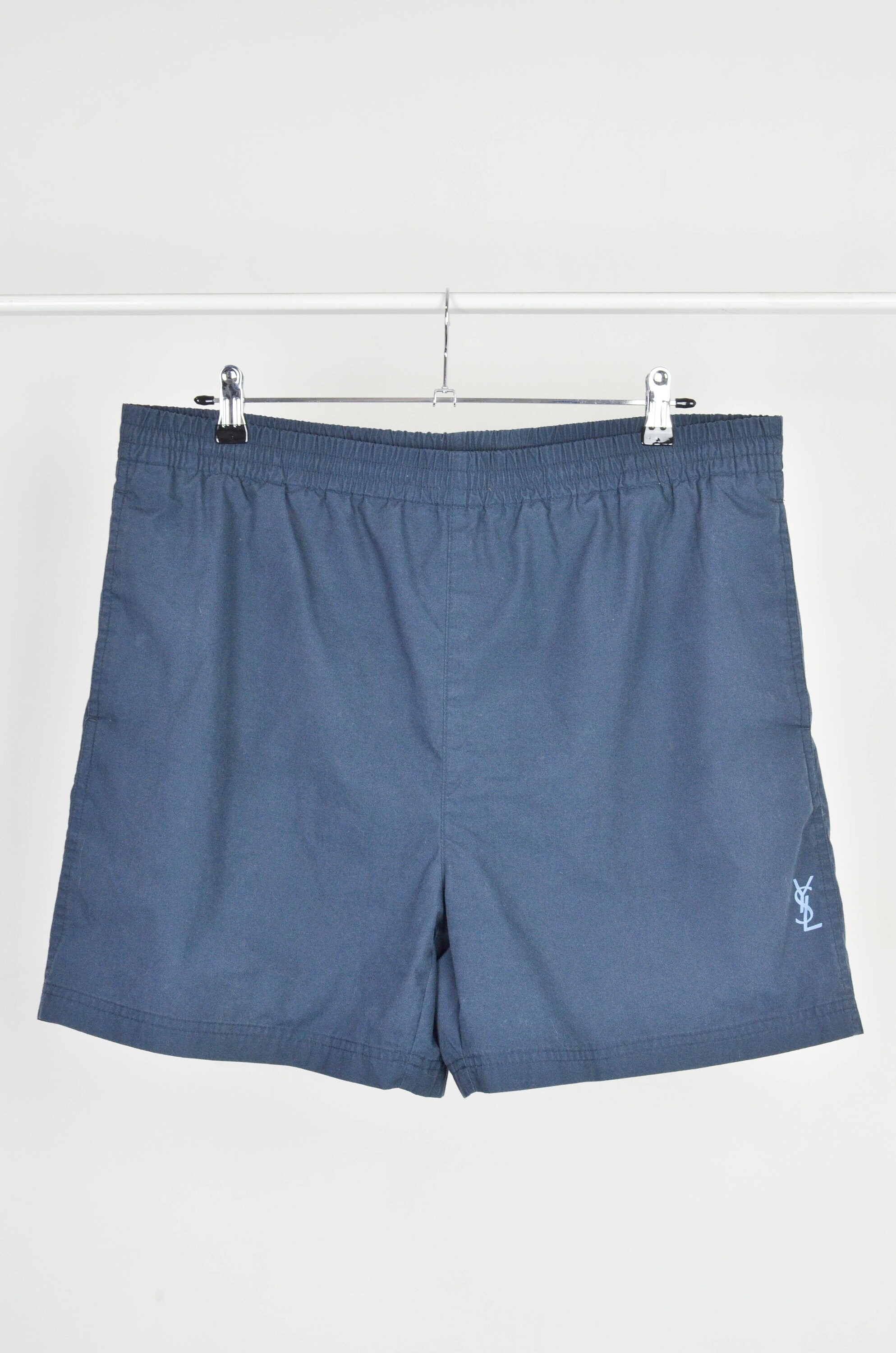 Men's Yves Saint Laurent YSL Vintage 90s Retro Navy Swim Etsy