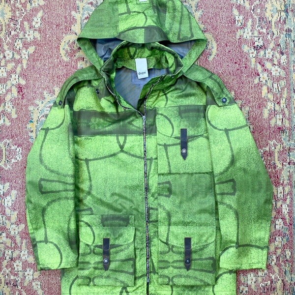 Dupe Gore Tex For Acid Casuals Mens Green Jacket Size M