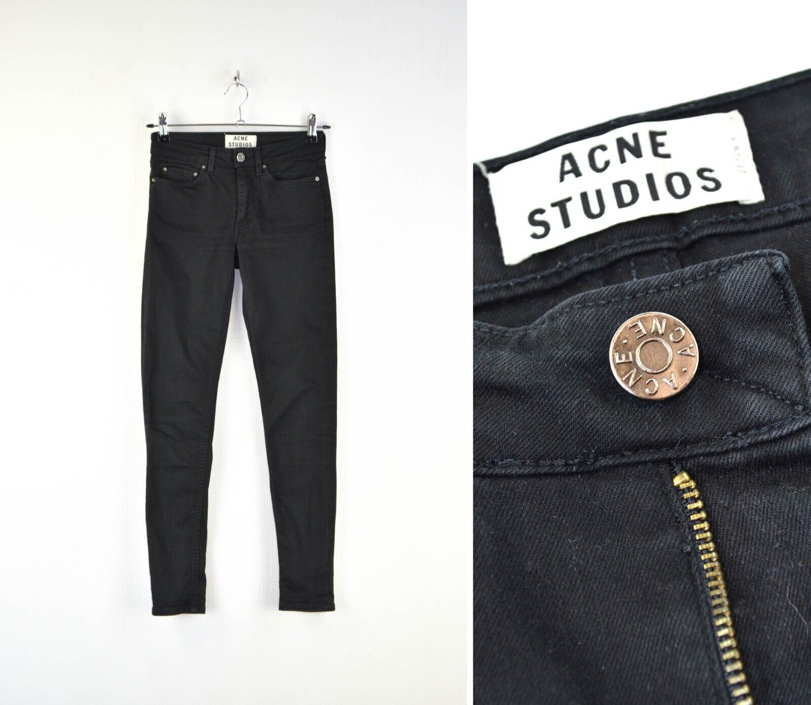 Studios Womens Skin Black Jeans Size 25 - Etsy Finland