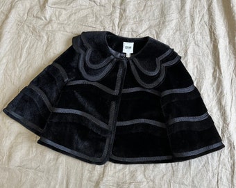 Moschino Cheap Chic Vintage Women's Faux Fur Black Bolero Jacket Size US 4 / XS