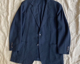 Canali Kei Chaqueta Hombre Lana Algodón Cachemira Sport Coat Blazer Talla 52