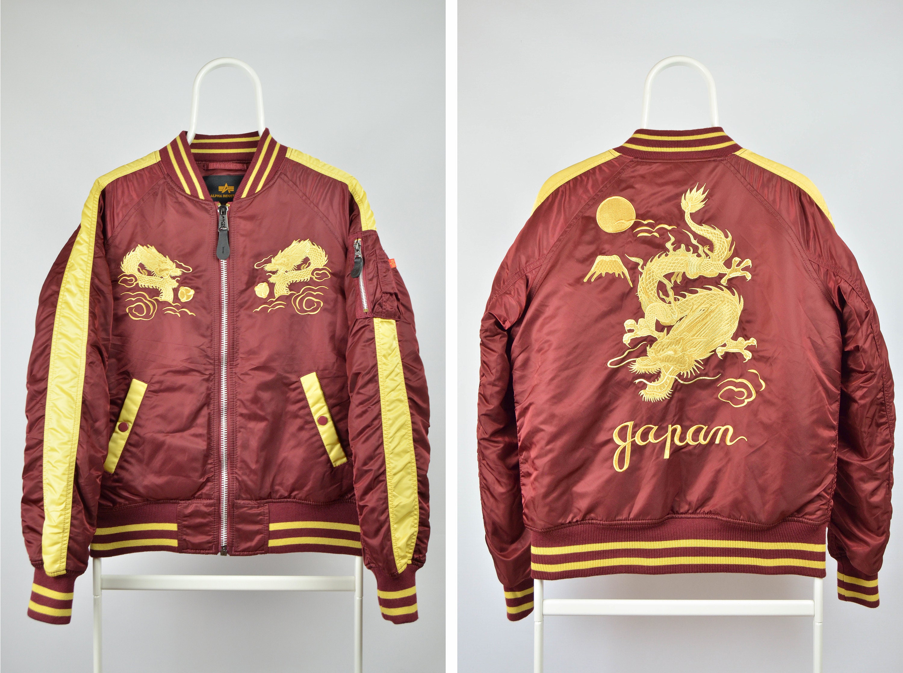 Jacket Etsy Dragon Bomber Industries Japan - Men\'s Alpha Norway M Size