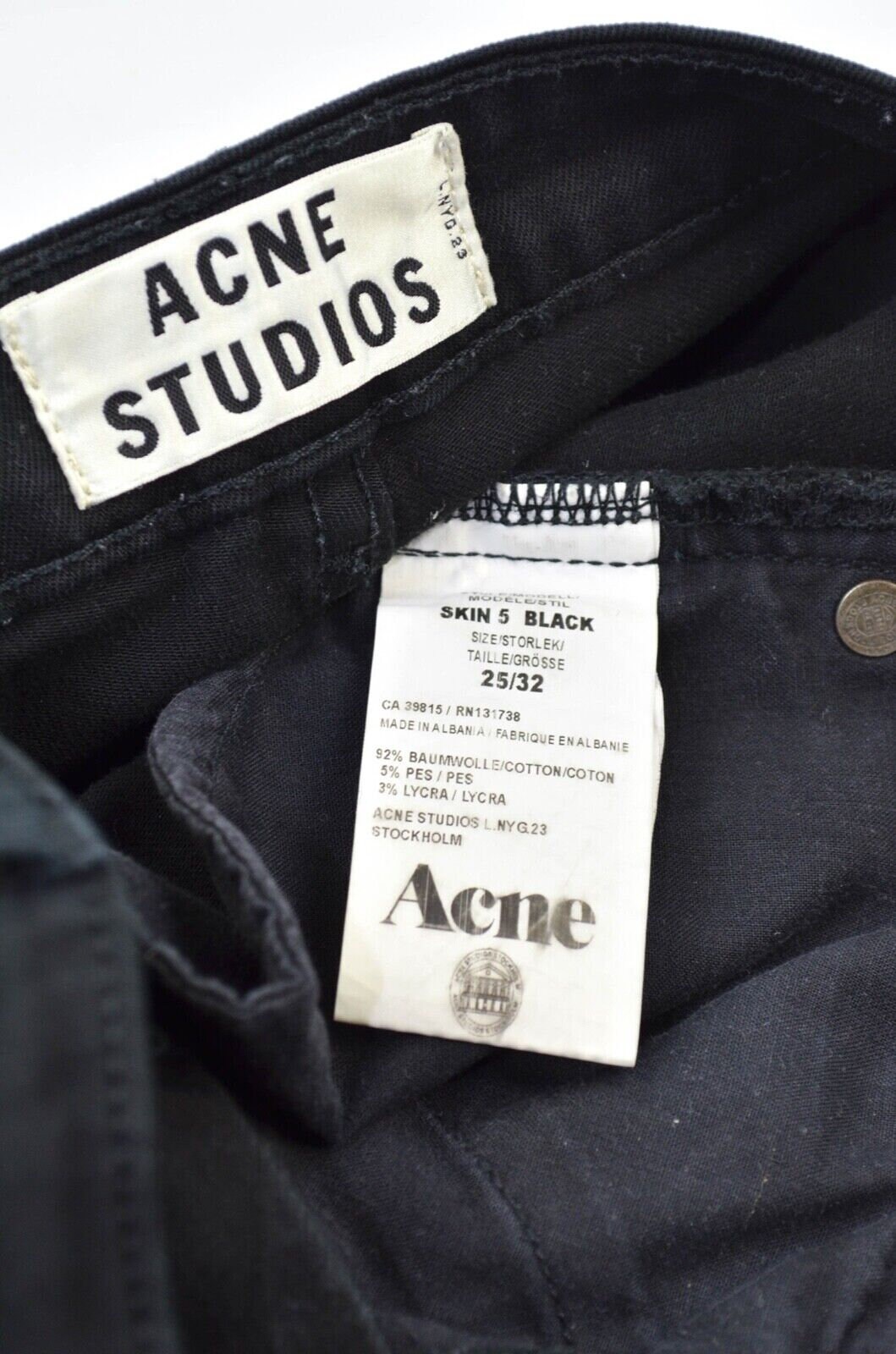 Acne Studios Womens Skin 5 Jeans Size W 25 - Etsy Finland