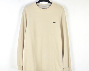 Vintage Nike Sweatshirt Beige - Etsy Israel