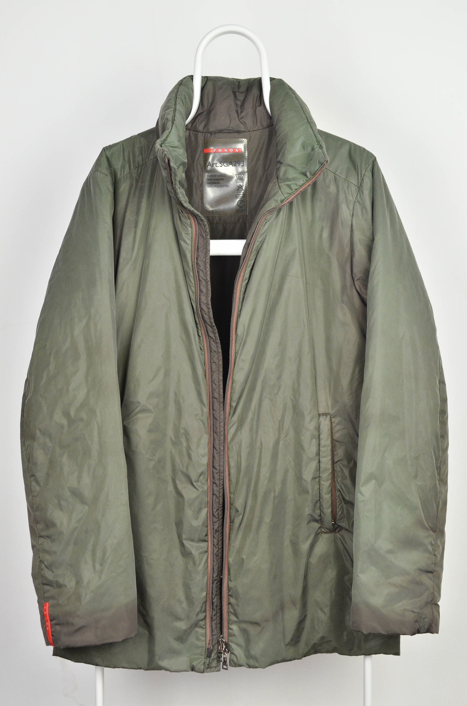 Men's Prada Vintage 00s Retro Green Parka Jacket Size 52 L | Etsy