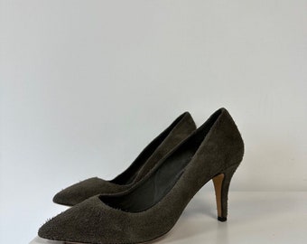 Isabel Marant Etoile Suede Green Pump Heels Size 39 US 8.5