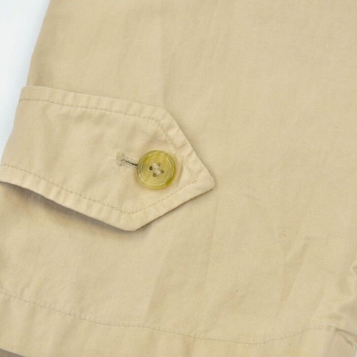Burberry Vintage Mens Beige Nova shops Check Collar Long Trench Coat Size 48