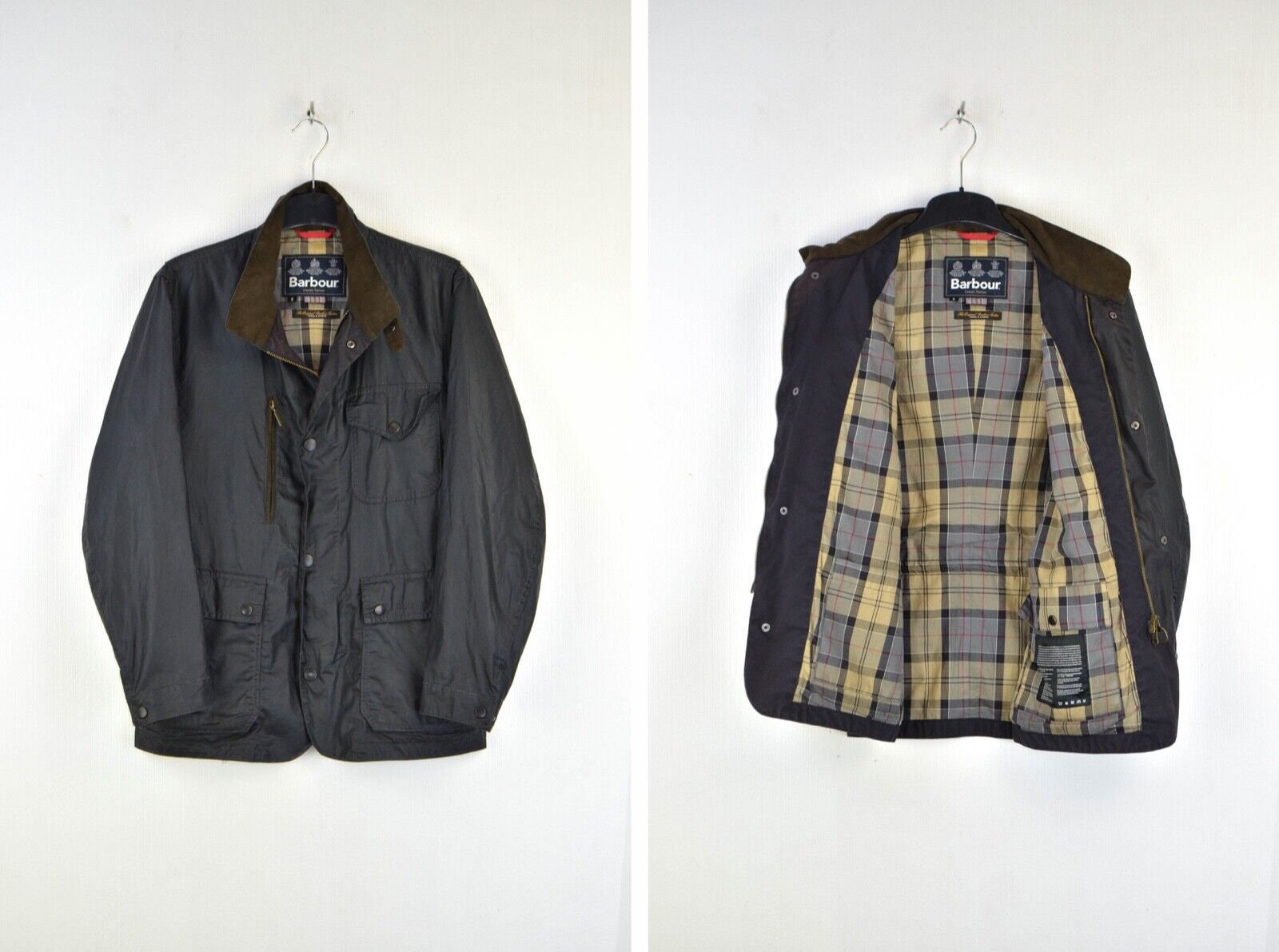 Barbour Kenmore Wax Mens Tartan Lining 