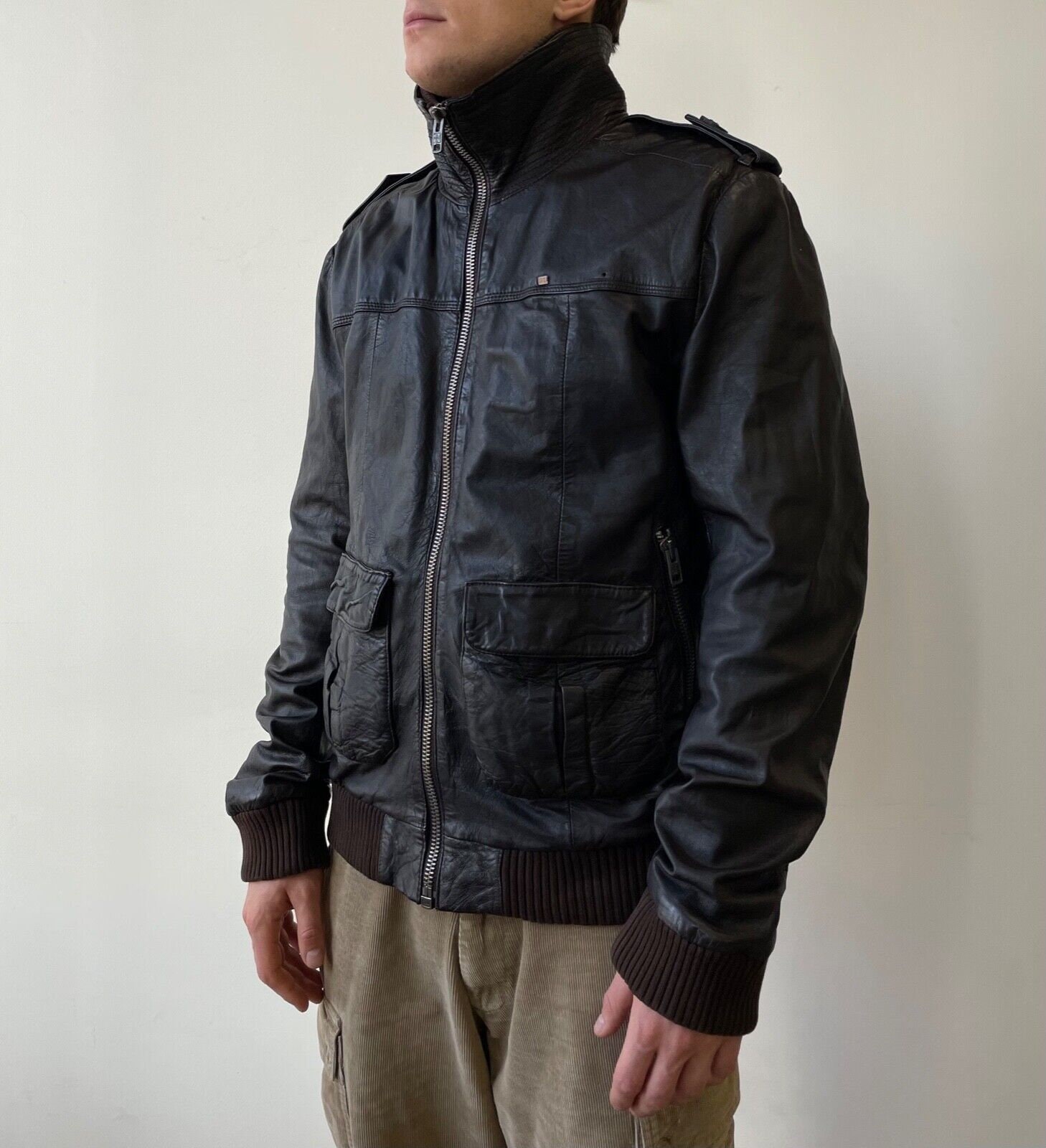 Barbour leather jacket sale deals