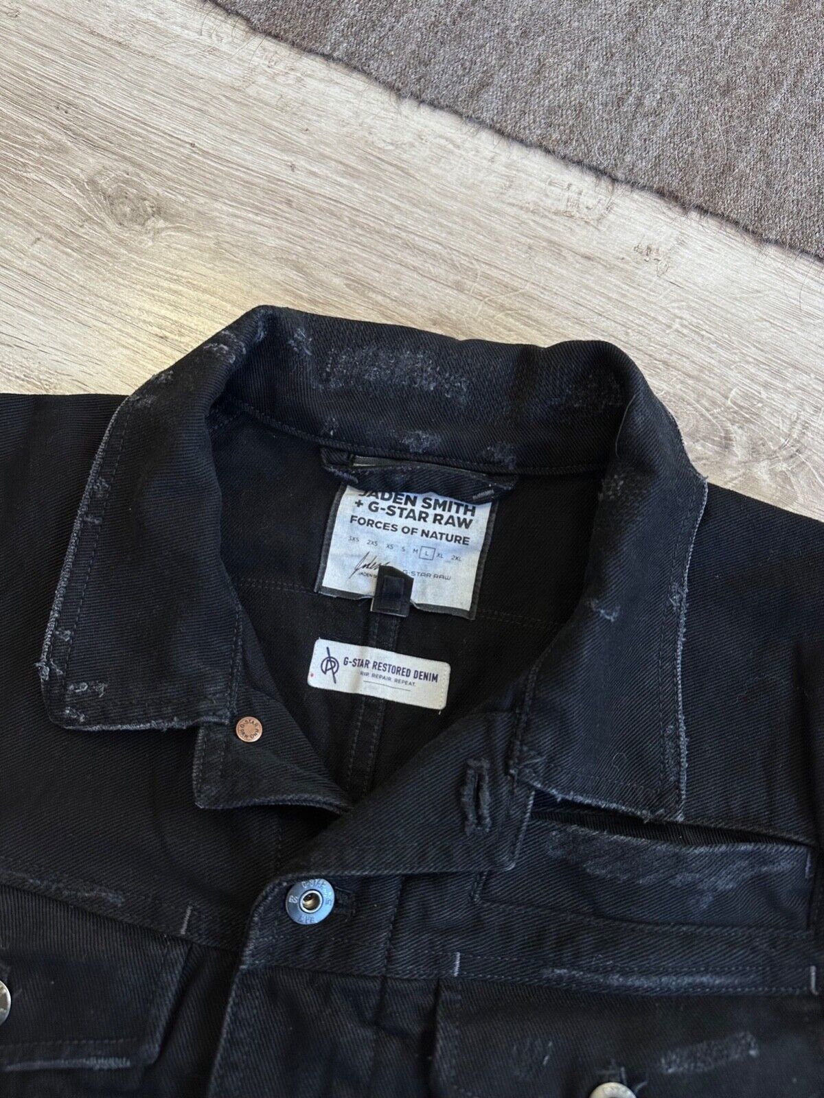 G Star Raw + Jaden Smith Restored Men's Denim Jacket Size L