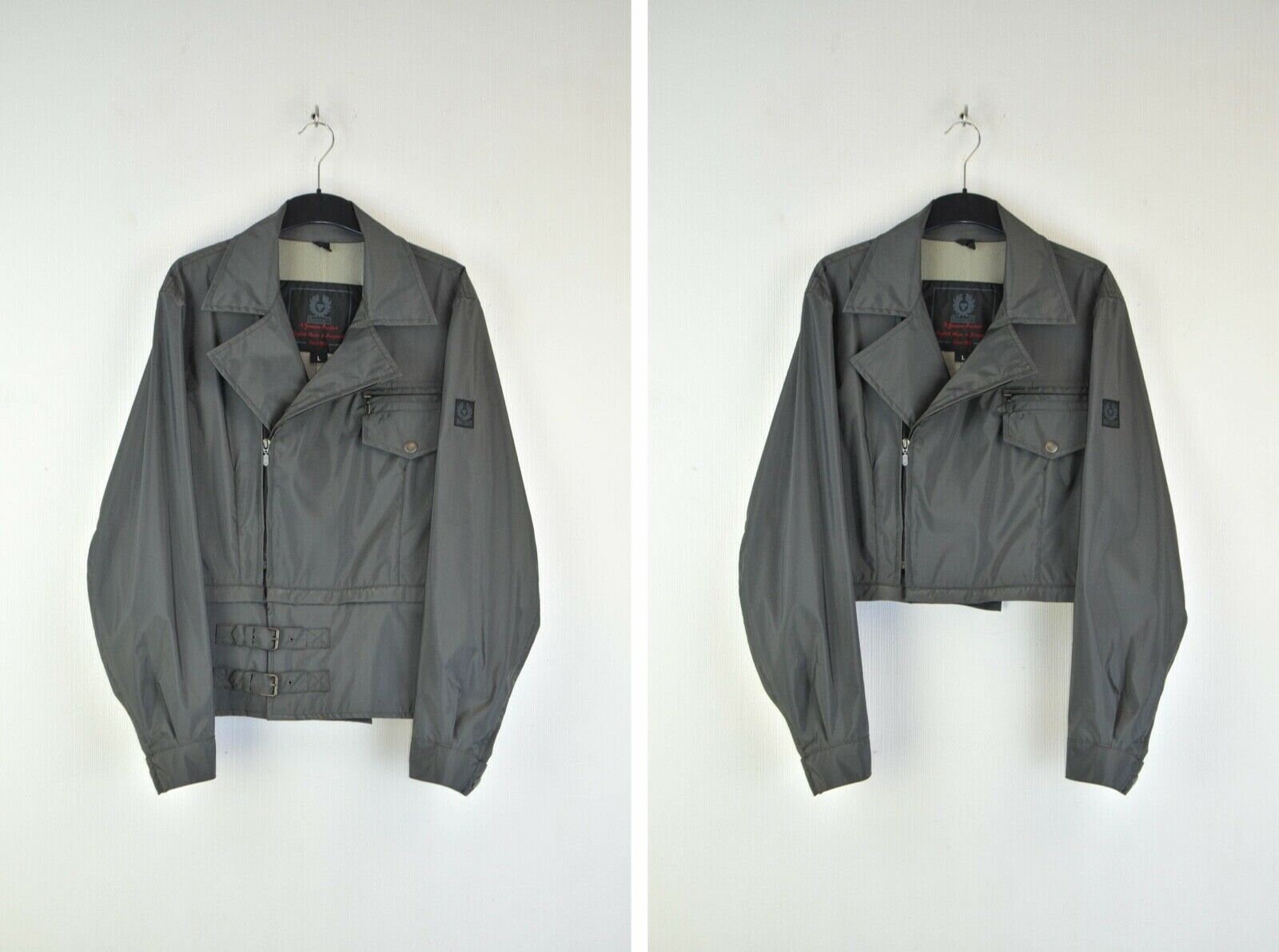 metallic grey jacket