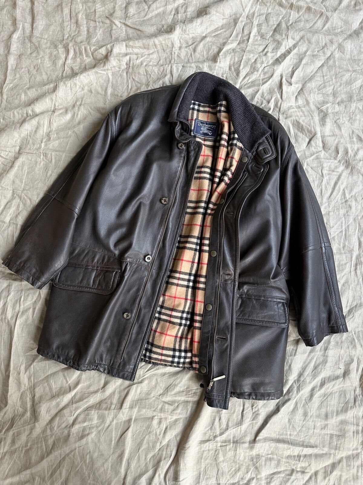 Burberry Cropped Leather Jacket Great Deals | wireideas.com