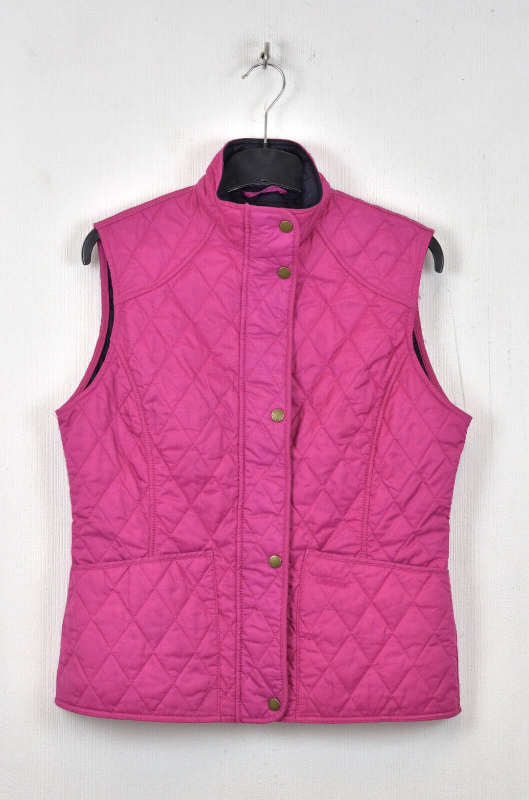 Barbour Quilted Womens Pink Vest Size US 8 / L Etsy