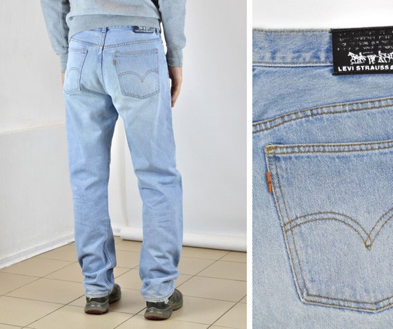 Levis 615 Vintage 90s Mens Light Blue Jeans Size W L - Etsy Israel