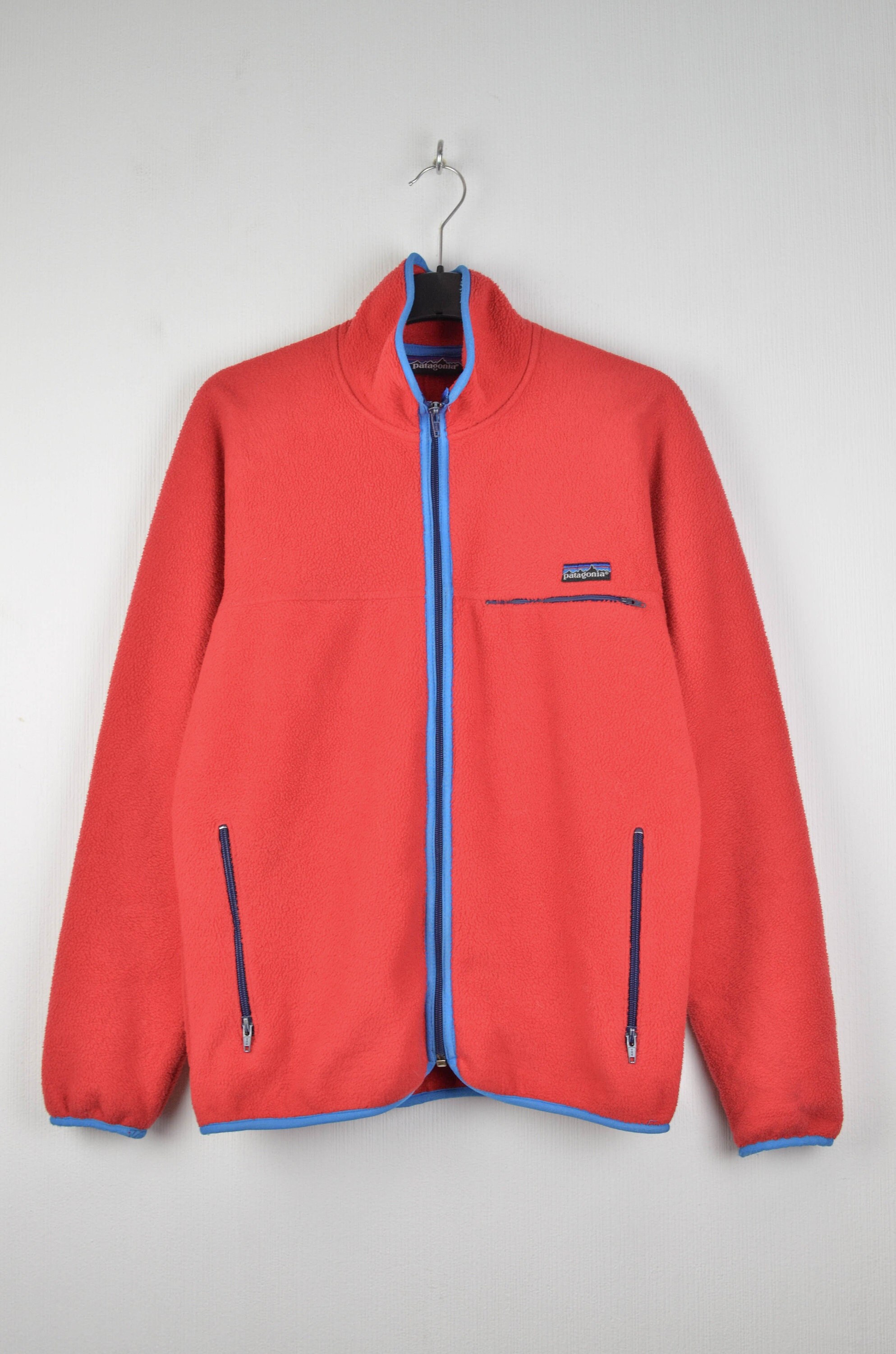 nobadenergy Patagonia 80s Synchilla Vintage Fleece Mens Rare Full Zip Sweatshirt Size M