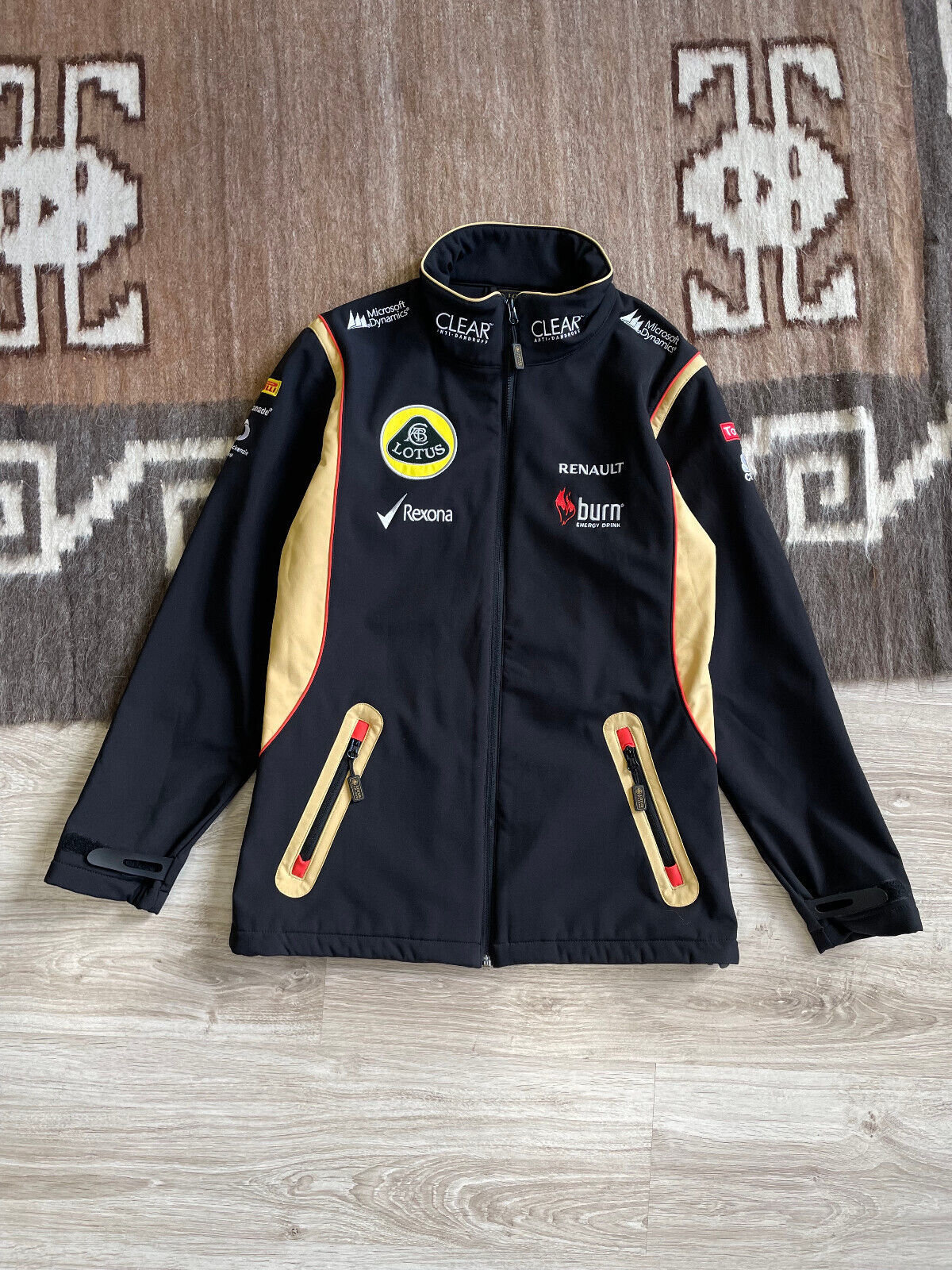 Lotus F1 Team Official Women s Formula Uno Racing Soft Shell Jacket Size L