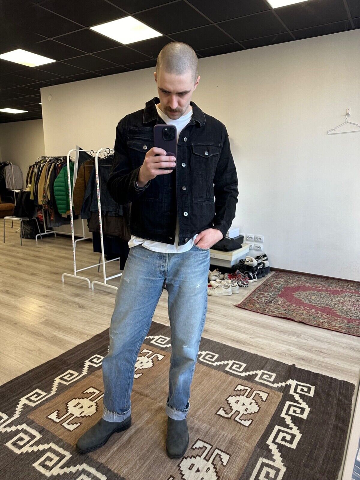 G Star Raw + Jaden Smith Restored Men's Denim Jacket Size L