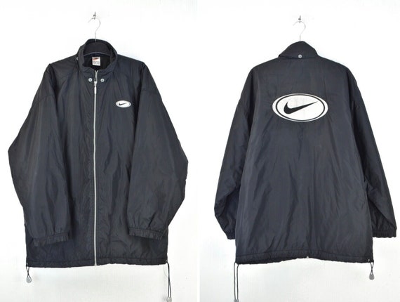 Nike Vintage 90s Men's Big Logo Insulated Black Jacket Size XL - Etsy Norway