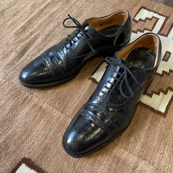Church's London Men's Brogue Black Oxford Shoes Size UK 6.5 US 7.5