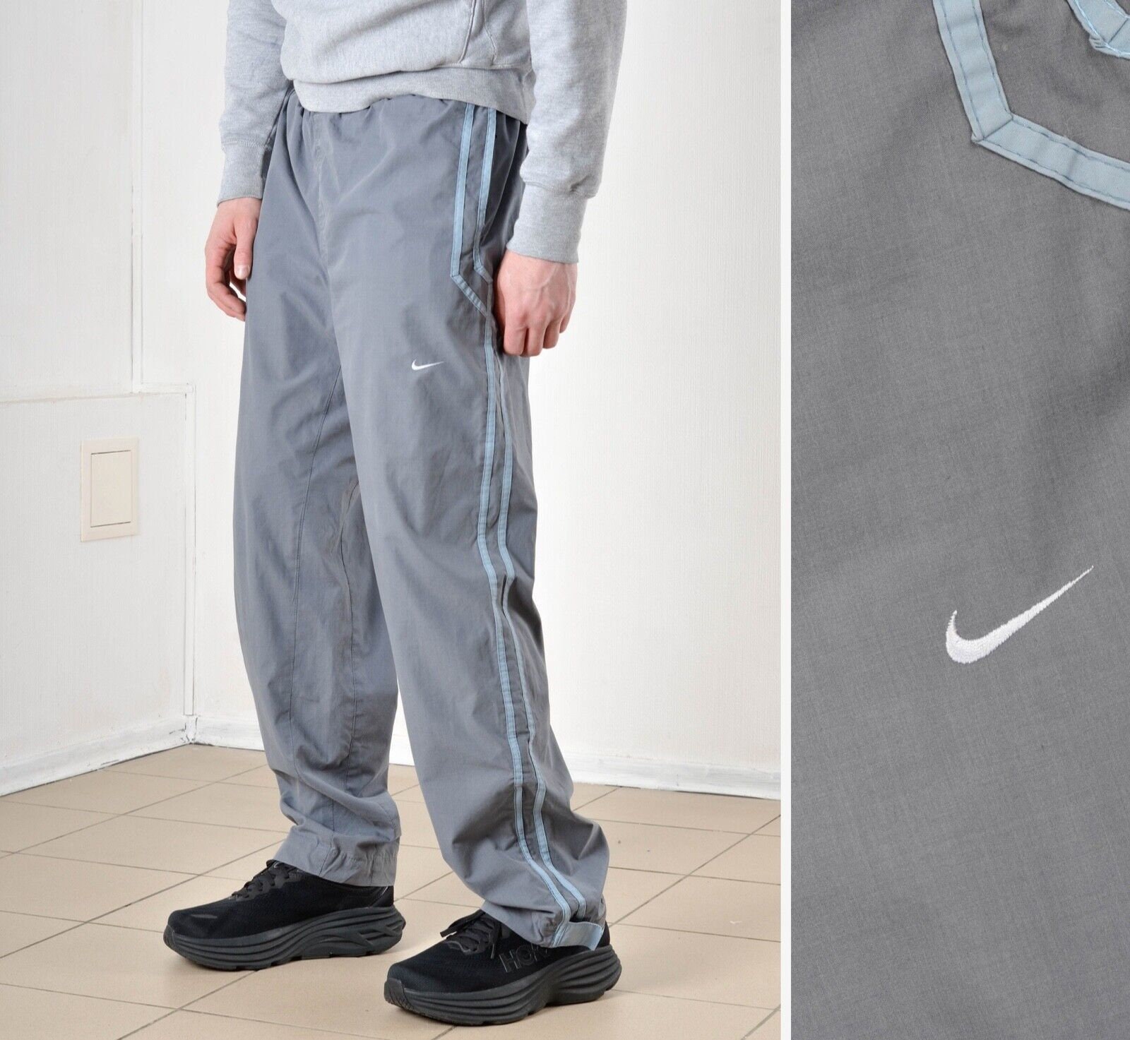 90s vintage NIKE nylon pants tech y2k