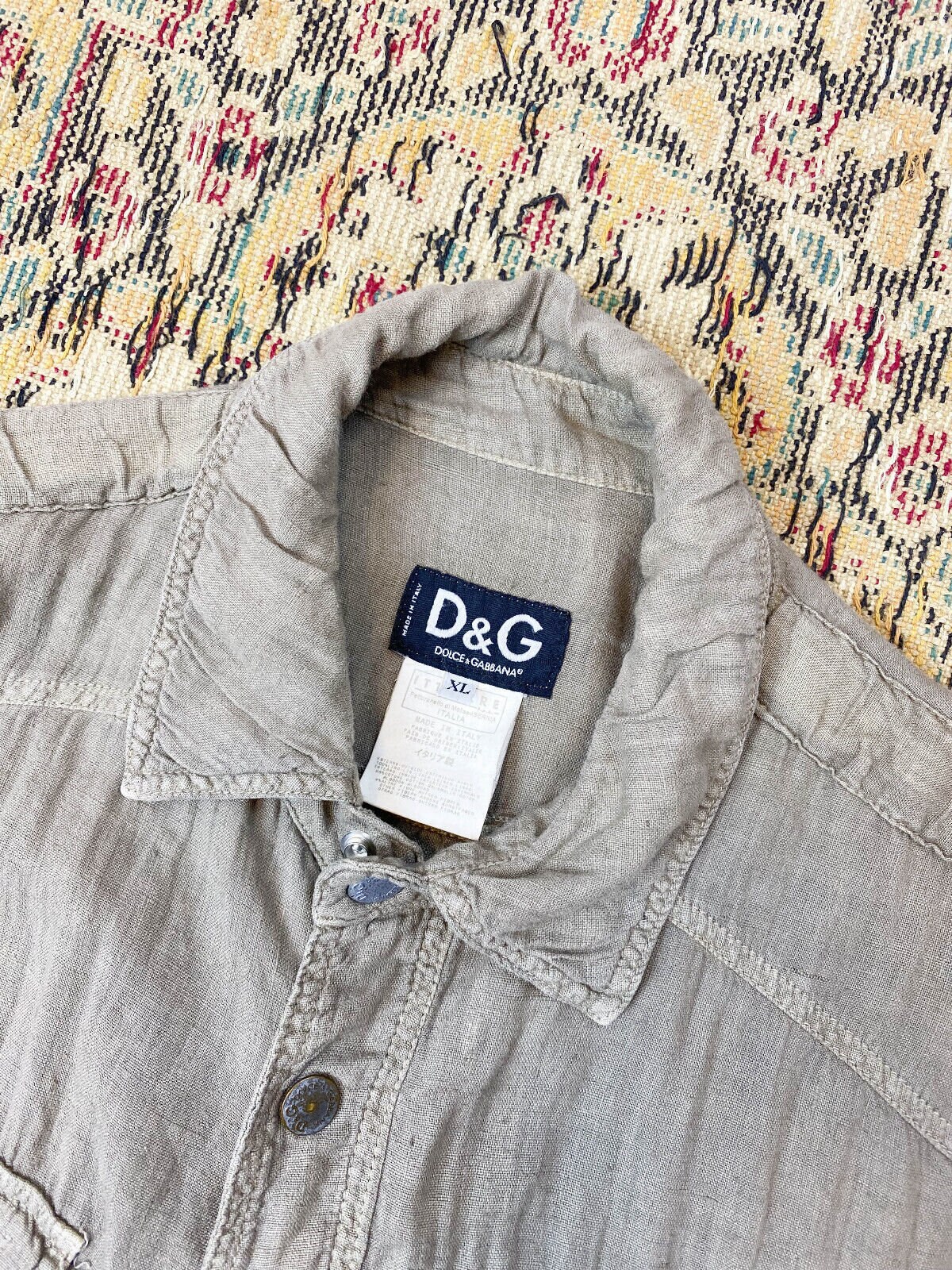 Dolce Gabbana Linen Archive Vintage 90s Mens Military - Etsy