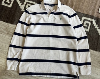 Polo By Ralph Lauren Vintage Men's Stripped T Shirt Size M