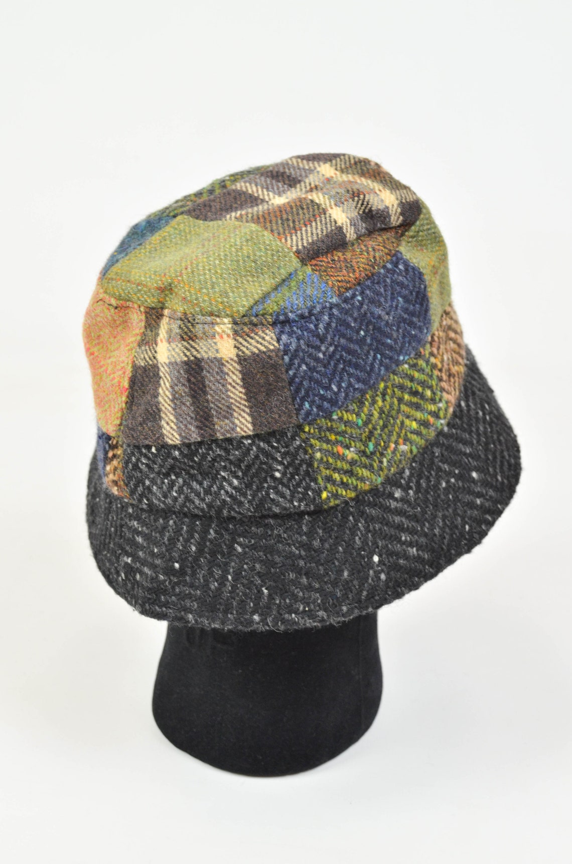 Mizer Irish Tweed Wool Patch Bucket Hat Size S | Etsy