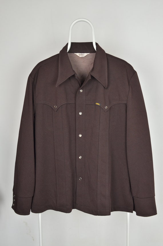 Men's Lee Riders Vintage 70s 80s Retro Brown Weste