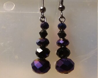 bead, stone earrings