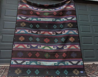 Manta de lana retro Beaver State Pendleton Southwest, 198 x 157 cm