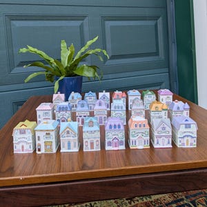 Set of 24 Lenox Spice Village Spice Jars from 1989