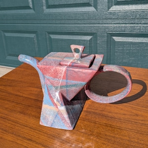 Vintage 1980s Postmodern Funky Teapot by Charles Nalle