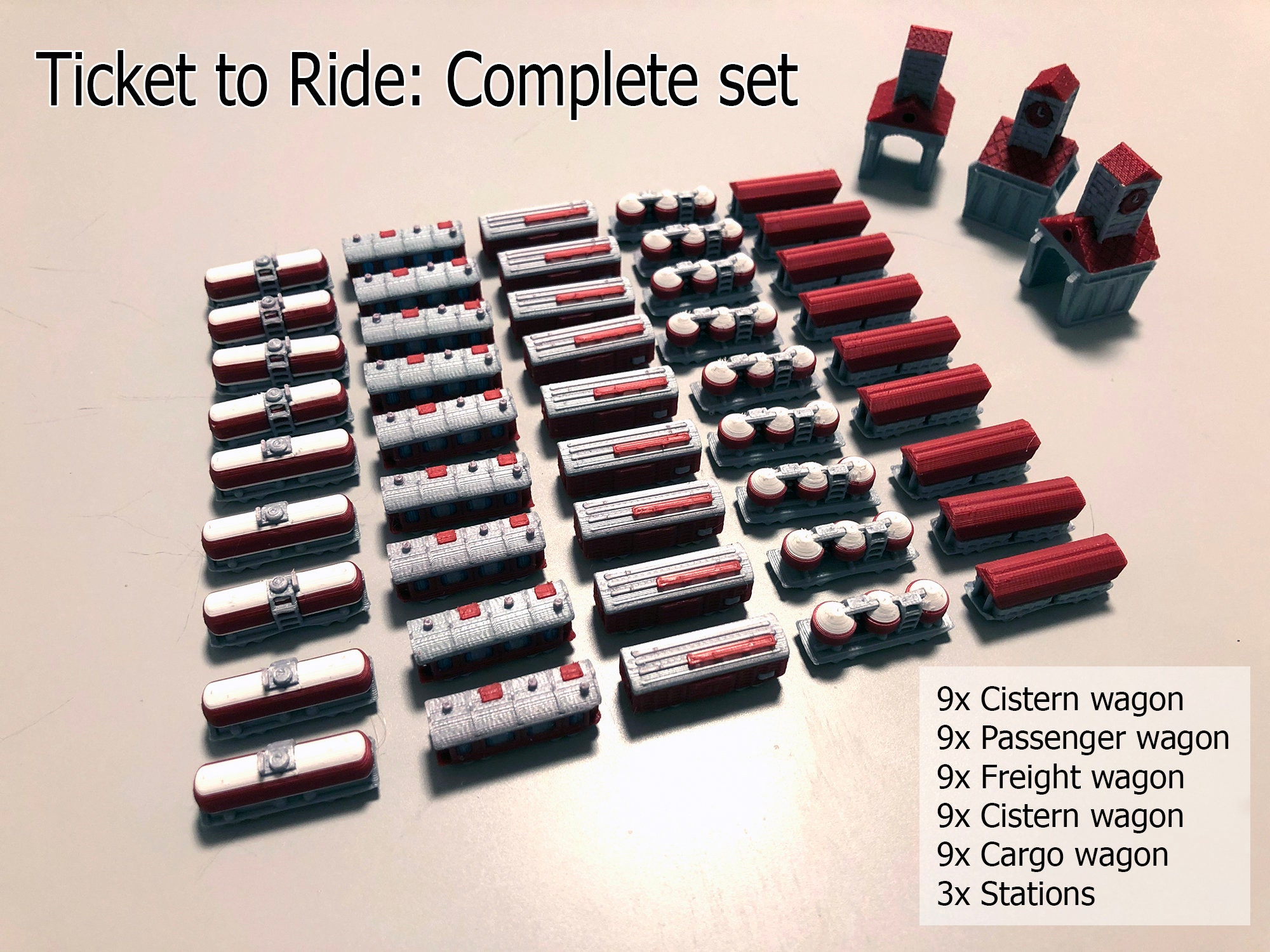 3MF file Containers for Ticket to ride board game trains 🎫・3D printer  model to download・Cults