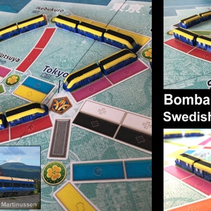 Ticket to Ride Ultimate Train set No3 Bullet/high speed trains Multicolor 3D print Sweden Bombardier