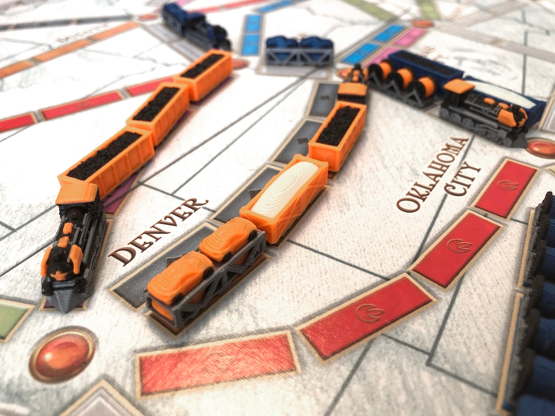 Ticket to Ride Ultimate Train Set No2 multicolor 3D Print Etsy UK