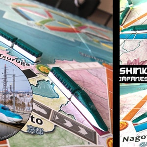 Ticket to Ride Ultimate Train set No3 Bullet/high speed trains Multicolor 3D print Japan Shinkansen E5