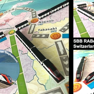 Ticket to Ride Ultimate Train set No3 Bullet/high speed trains Multicolor 3D print Switzerland RABe502