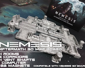 Tablero 3D Nemesis Aftermath - Mapa de tablero 3D para el juego de mesa Nemesis Aftermath