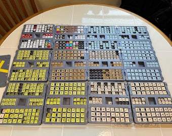 Sistema modular de almacenamiento para juegos de guerra/líderes de escuadrón avanzados (CubeBox)