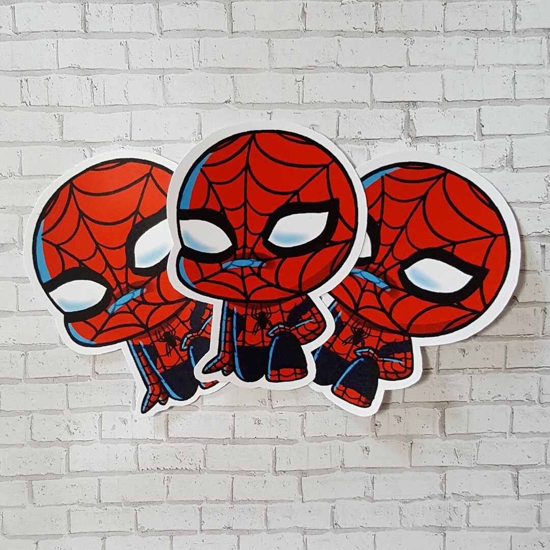 Spidermn Sticker Spiderman Glossy Sticker (3 Inch) - Etsy
