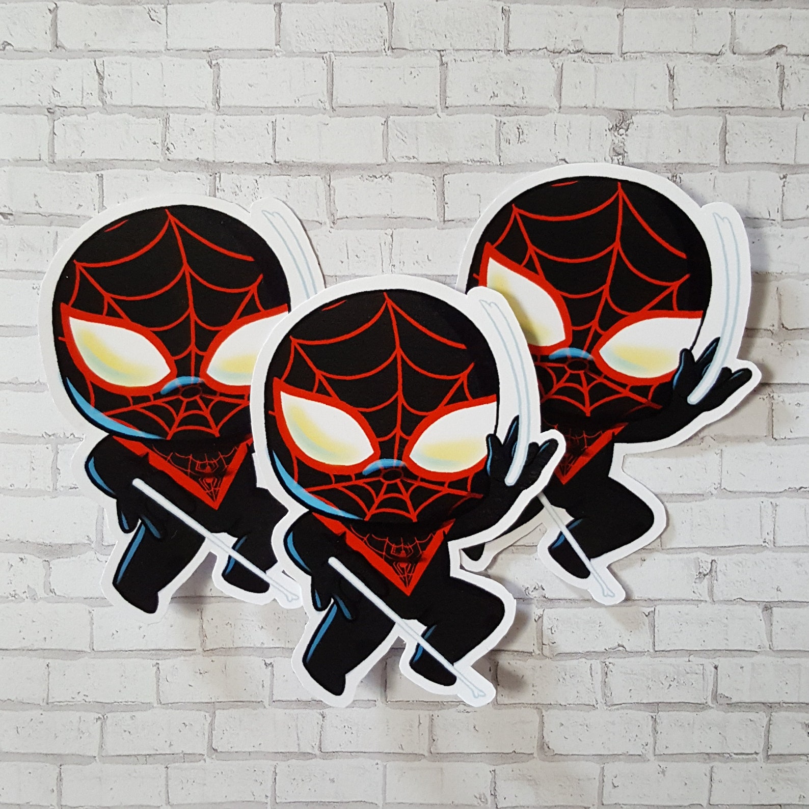 Ultimate Spiderman Miles Morales Vinyl Sticker Etsy Ireland