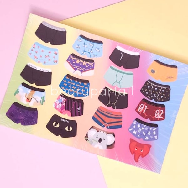 Yatta! HoloTempus & HoloStars Pantsu Sticker Sheet